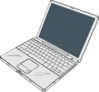 Open Laptop Clip Art